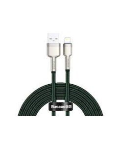 כבל ממתכת מתאם USB ל IPHONE אורך הכבל 2 מטר בצבע ירוק Baseus CALJK-B06 2 (5)