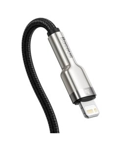 כבל נתונים ממתכת Type-C ל IPHONE הספק 20W אורך 2 מטר בצבע שחור Baseus CATLJK-B01 (6)