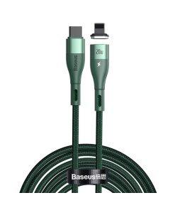 כבל נתונים ממתכת Type-C ל IPHONE ו PD הספק 20W באורך 2 מטר בצבע ירוק Baseus CATLXC-A06 (1)