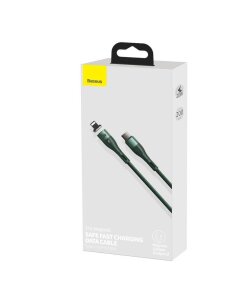 כבל נתונים ממתכת Type-C ל IPHONE ו PD הספק 20W באורך 2 מטר בצבע ירוק Baseus CATLXC-A06 (3)
