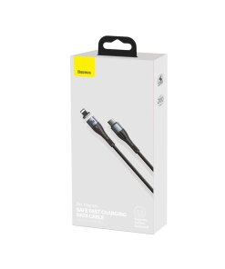 כבל נתונים ממתכת Type-C ל IPHONE ו PD הספק 20W באורך 2 מטר בצבע שחור Baseus CATLXC-A01 (1)