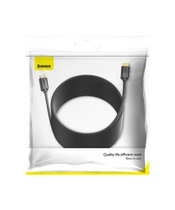 כבל נתונים ממתכת חיבור HDMI ל HDMI קצב רענון 30Hz באורך 15 מטר צבע שחור Baseus CAKGQ-H01 (5)