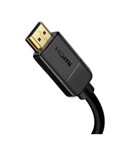 כבל נתונים ממתכת חיבור HDMI ל HDMI קצב רענון 30Hz באורך 15 מטר צבע שחור Baseus CAKGQ-H01 (6)