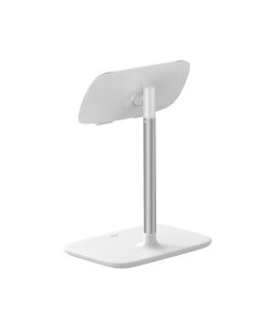 מעמד שולחני לסמארטפון וטאבלט בגודל 5.5 - 21.5 אינץ' בצבע לבן Baseus SUZJ-02 (1)