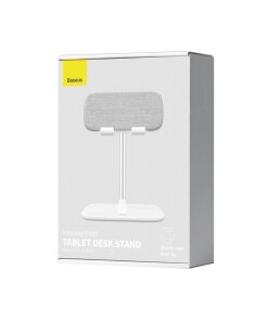 מעמד שולחני לסמארטפון וטאבלט בגודל 5.5 - 21.5 אינץ' בצבע לבן Baseus SUZJ-02 (2)