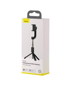 מקל סלפי חצובה נשלף חיבור Bluetooth הכולל שלט רחוק בצבע שחור Baseus SULH-01 (3)