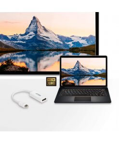 מתאם מיני DisplayPort ל HDMI בצבע לבן ATEN VC980 (1)