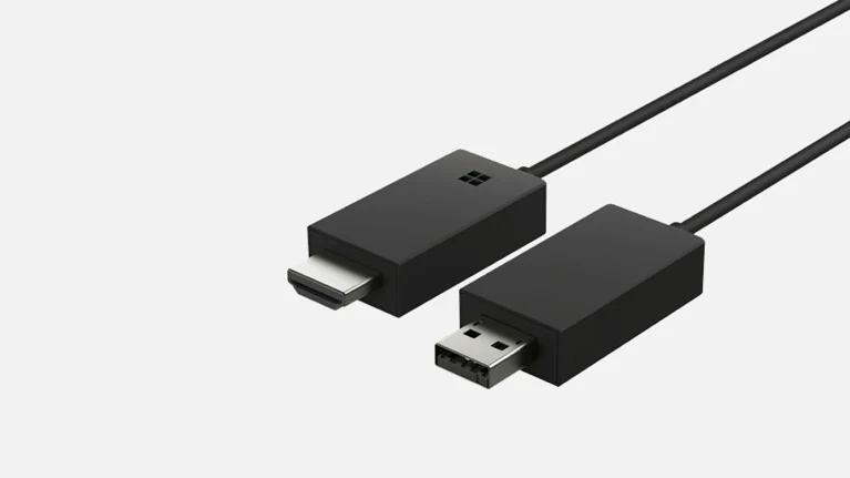 מתאם תצוגה אלחוטי מייקרוסופט חיבור HDMI בצבע שחור Microsoft P3Q-00006 Wireless Display Adapter