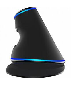 עכבר ארגונומי אלחוטי אנכי שחור כולל אור לד Spire CG-DLM618PL-USB Black 6 Buttons Wireless DPI (3)