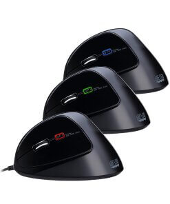 עכבר גיימינג ארגונומי אנכי לתכנות יד שמאל עם משקל מתכוונן ADESSO iMouse E7 (7)