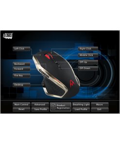עכבר גיימינג ארגונומי בעל 9 כפתורים רב צבעוני ADESSO iMouse X3 (6)