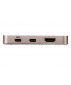 תחנה עגינה מיני חיבור USB ו Type-C תומך ברזולוציית 4K בצבע זהב ATEN UH3235 (8)