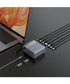 תחנת עגינה 12 חיבורים וחיבור Type-C בצבע כסוף HyperDrive HD-G212 GEN2 12-Port (8)