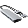 תחנת עגינה 12 חיבורים וחיבור Type-C בצבע כסוף HyperDrive HD392-SILVER Viper 10-in-2 USB Type-C Hub (4)