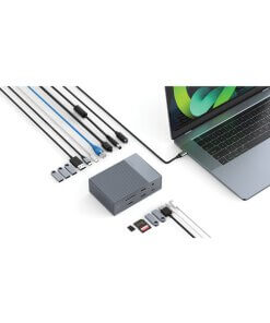 תחנת עגינה 16 חיבורים Thunderbolt 3 Dock בצבע כסוף HyperDrive HD-G2TB3 16 Port USB 3.2 Gen 2 (3)