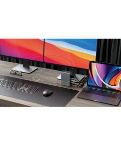 תחנת עגינה 16 חיבורים Thunderbolt 3 Dock בצבע כסוף HyperDrive HD-G2TB3 16 Port USB 3.2 Gen 2 (5)