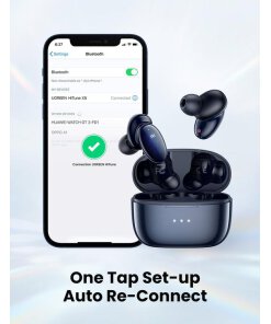 אוזניות בלוטוס אלחוטיות כולל בקרת מגע בצבע כחול UGREEN HiTune X5 TWS Bluetooth 5 (2)