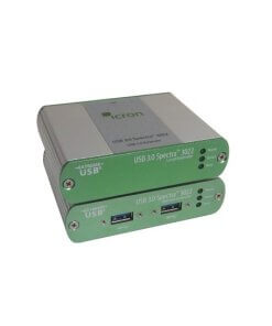 הארכת סיבים Multimode דו-יציאות USB 3.0 עד 100 מטר Icron Spectra 3022 (2)