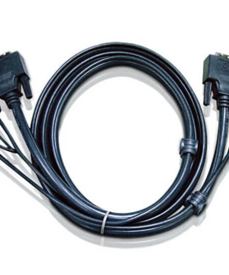 כבל KVM USB DVI-D יחיד אורך הכבל 1.8 מטר ATEN 2L-7D02U