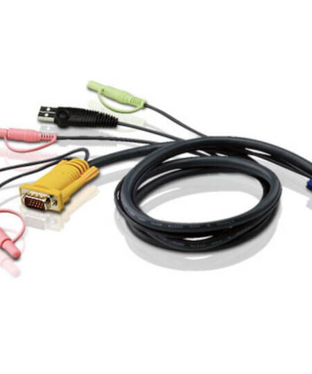 כבל USB KVM עם 3 ב 1 SPHD ושמע אורך הכבל 1.8 מטר ATEN 2L-5302U