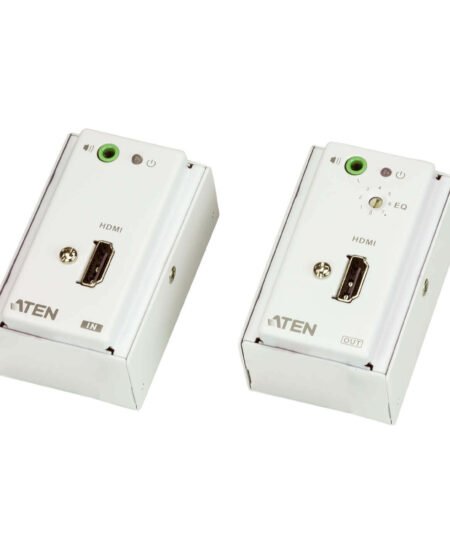 מאריך HDMIAudio Cat 5 עם לוח קיר MK ברזולוציה 1080P עד 40 מטר ATEN VE807 (6)