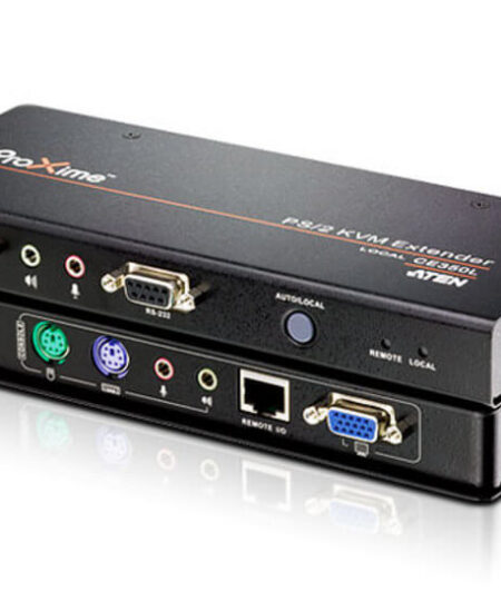 מאריך PS2 VGAAudio Cat 5 KVM ברזולוצייה 1600X1200 עד 150 מטר ATEN CE350 (2)