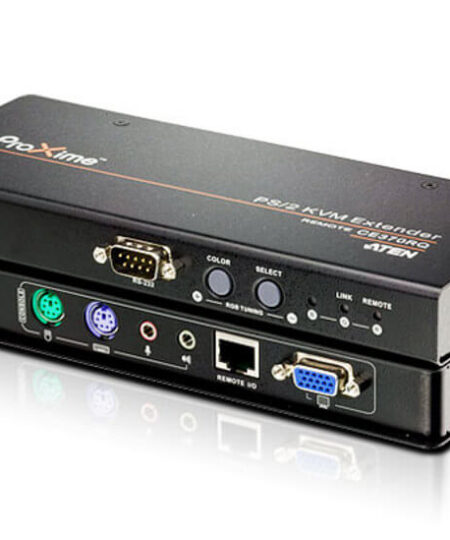 מאריך PS2 VGAAudio Cat 5 KVM עם שולחן כתיבה ברזולוציה 1280X1024 עד 300 מטר Icron CE370-AT-G (1)