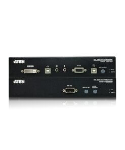מאריך USB DVI אופטי KVM ברזולוצייה 1920X1200 עד 600 מטר ATEN CE680 (1)