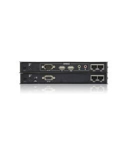 מאריך USB DVI כפול Cat 5 KVM ברזולוצייה 1024X768 עד 60 מטר ATEN CE604 (2)