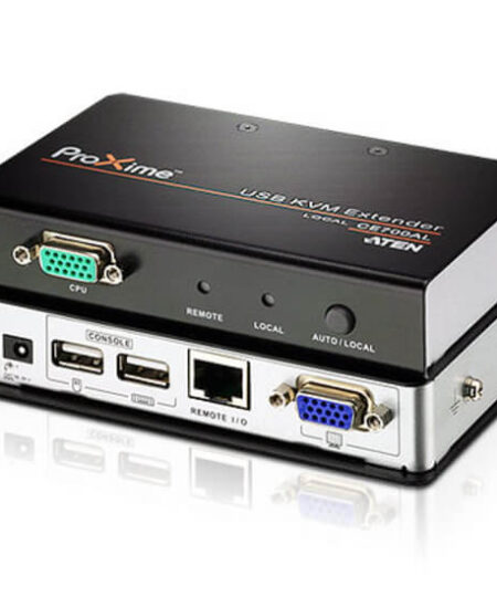 מאריך USB VGA Cat 5 KVM ברזולוצייה 1280X1024 עד 150 מטר ATEN CE700A (1)