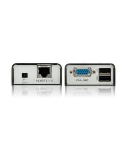 מאריך USB VGA Cat 5 מיני KVM ברזולוצייה 1280X1024 באורך של עד 100 מטר ATEN CE100 (2)
