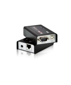 מאריך USB VGA Cat 5 מיני KVM ברזולוצייה 1280X1024 באורך של עד 100 מטר ATEN CE100 (3)