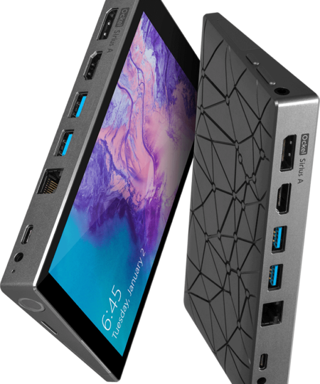 מחשב קטן במיוחד עם מסך מגע בגודל 6 אינץ' וסוללה כולל Windows 10 בצבע אפור Sirius A PRO (10)