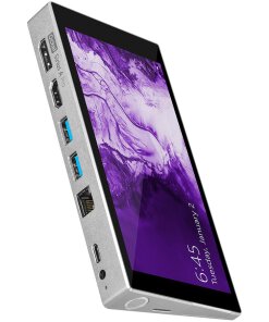 מחשב קטן במיוחד עם מסך מגע בגודל 6 אינץ' וסוללה כולל Windows 10 בצבע אפור Sirius A PRO (2)