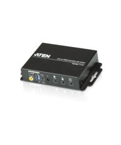 ממיר VGAאודיו ל- HDMI עם סקאלר ATEN VC182 (1)