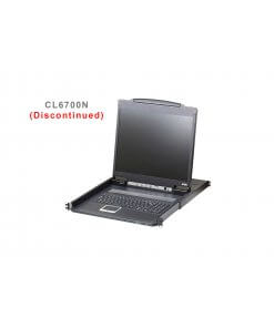 מסוף LCD למסילה אחת USB, HDMI DVI VGA כולל נורת LED גודל 17.3 אינץ' ATEN CL6700 (3)