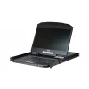 מסך LCD KVM כולל 16 חיבורים יציאות PS2-USB VGA רחב כולל מנורת תאורה עד 256 מחשבים ATEN CL3116 (2)