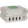 מערכת הארכת LAN 2.0 Ethernet USB עם 4 יציאות Icron Ranger 2304GE-LAN