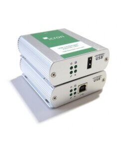 מערכת יציאת Ethernet יציאה אחת ו USB 2.0 יציאה נוספת Icron Ranger 2301GE-LAN (2)