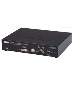משדר DVI-D דו-קיבולי KVM מעל IP עם משדר PoE תומך ברזולוציות 4K מעבר מהיר באופן אוטומטי ATEN KE6912T (1)