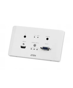 משדר HDMI & VGA HDBaseT עם לוח קיר לאיחוד האירופי PoH HDBaseT Class A ברזולוצייה 4K עד 100 מטר ATEN VE2812AEUT (1)