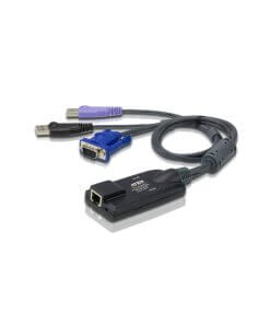 מתאם KVM וירטואלי מסוג USB VGA עם תמיכה בכרטיס חכם ATEN KA7177