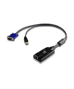 מתאם KVM מדיה וירטואלית USB VGA שליטה בכל סוגי מערכות ההפעלה ATEN KA7175