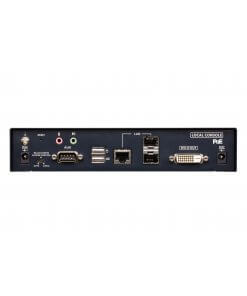 מתג 2 DVI-D Dual-Link KVM מעל IP עם SFP כפול ו- PoE ברזלוציה 2K חיבור אוטומטית למשדר ATEN KE6922T (2)