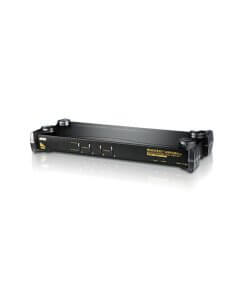 מתג 4 יציאות PS2-USB VGAאודיו KVM עד 3 רמות - מספק עד 64 קונסולת מחשבים ATEN CS1754 (2)
