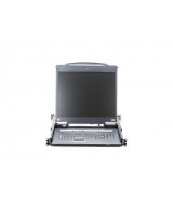 מתג LCD KVM כולל 1-מקומימרחוק גישה שיתוף 16 יציאות PS2-USB VGA כולל IP ניתן לשלוט עד 256 מחשבים ATEN CL5716I (2)