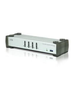 מתג USB 3.0 DisplayPort KVMP בעל 4 יציאות כולל כבלים ATEN CS1914 (1)