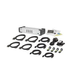 מתג USB 3.0 DisplayPort KVMP בעל 4 יציאות כולל כבלים ATEN CS1914 (3)