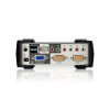 מתג בעל 2 יציאות PS2-USB VGAאודיו KVMP עם OSD בצבע אפור ATEN CS1732B (1)