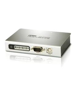 רכזת USB עם 4 יציאות לרכזת RS-232 צבע אפור ATEN UC2324 (2)